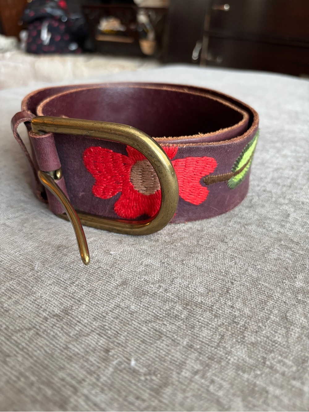 Linea Pelle Boho Floral Belt